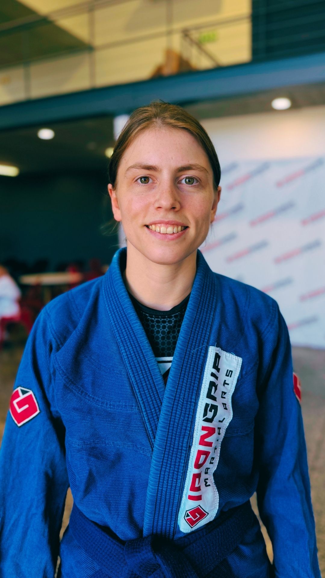 Melissa Williams wearing her Iron Grip martial arts uniform